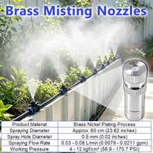 Greenhouse Irrigation Kit, Plant Misting System W/Adjustable Flow