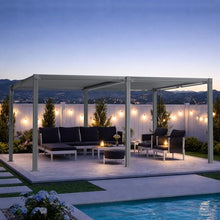 ADRERIC Louvered Pergola 12'x16' Outdoor Pergola with Roof, Heavy Duty Aluminum Frame, Hardtop Gazebo with Adjustable Louvers for Patio, Deck and Backyard, Gray