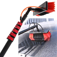 Niczu Window Glass Cleaning Pole Kit, Extendable Outdoor Cleaner Tools Photovoltaic and Solar Panels, Water/Hose Pole Cleaning Brush Equipment,9M/30FT