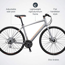 Schwinn Vantage F2 Adult Sport Hybrid Bike 24-Speed Matte Grey