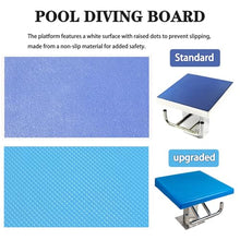 HJGJYWLQ Stainless Steel Diving Starting Block, One Step Diving Board with Anti-Slip Platform for Swim Competitions and Training, Pool Jumping Platform for Indoor and Outdoor Use Standard