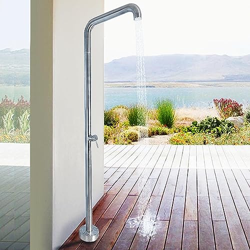 CFDZCP Outdoor Shower kit Outdoor Shower Kit, Portable Garden Shower Station Fixture with Shower Head, Great for Camping, Pool Area, Beach House，220cm Tall(Small Nozzle)