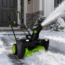 Snow Shovel Electric Cordless, 20-in Snow Thrower with 2 Batteries