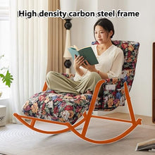 AYHARYLH Outdoor Rocking Chair, Rocking Glider Chair, Indoor Modern Glider Rocking Chair Rocking,Comfortable Upholstered Rocking Chair, for Indoor & Outside, for Front Porch, for Porch, Garden, Patio