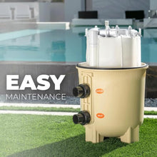 XtremepowerUS In-Ground Pool Cartridge Filter Tank System with Pressure Gauge, Filtration, for Residential Swimming Pools, 48 Square Feet, Compatible Fitting for 263064, 261055