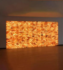 Himalayan Pink Salt Bricks 8"x4"x1", Bulk Pack of 50 + 2 Adhesives – Ideal for Sauna Walls, Salt Therapy Rooms & Wellness Projects