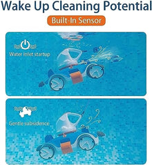 Robotic Pool Cleaners,obotic Swimming Pool Cleaner for Above Ground Pools up to 33 Feet, Automatic Pool Vacuum Max 90 Mins Working Time, Self-Parking with Dual-Drive Motors