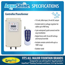 EasyPro Pond Products AquaShine 11W Warm White LED Fountain Lights with Timer & Remote Control