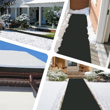 Pimluity Heated Snow Melting Mats Outdoor - 10FT x 14IN Anti-Slip Graphene Mats for Decks, Walkways & Backyards | 4 in/h Melting Speed, Prevents Roof & Valley Ice Dams (2PCS)