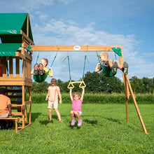 Backyard Discovery Belmont Cedar Wood Playset Swing Set Green