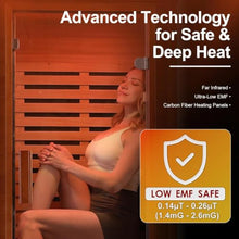 CedarLuma Canadian Hemlock Far Infrared Sauna, Fast Heat-Up, 1-Person