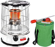 Kerosene Stove Heater with Stove Bag Kerosene Oil Heater Camping Stove Energy-Saving Stove Burner Lightweight Portable Stainless Steel Oil Heater for Indoor Outdoor Patio Camping White