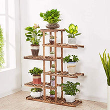 ZOCWJK Plant standFlower Stand Home Decor Solid Wood Flower Rack Living Room Balcony Multi-Tier Floor Flower Pot Rack Indoor,