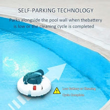 EliteBloom Electric Pool Cleaning Robot,Pool Vacuum Lasts 120 Mins, Self-Parking,Robotic Pool Cleaner Support Self-Parking for above Ground/Inground Pool 860 Sq.Ft