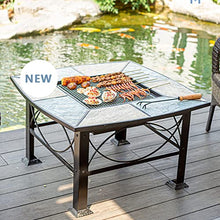 cfycfy987 Grilling Table Outdoor Barbecue Table Grill Yard Garden Iron Art Balcony Leisure Heating Brazier Outdoor