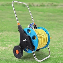 LXXW Hose Reel Cart Hose Reel Trolley, Portable Garden Hose Storage Rack with Rollers, Watering Hose Trolley For Garden Hoses