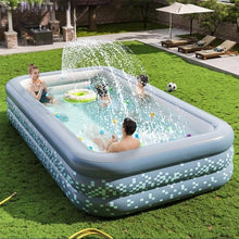 YUEWO Inflatable Swimming Pool Family Full-Sized Kiddie Blow Up Pool for Toddlers, Kids & Adults Above Ground Lounge Pool for Garden, Backyard Water Party (2.1m/83in-3layer)