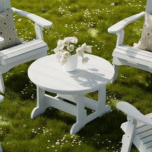 Wildridge Heritage Conversation Table, White - Outdoor Weather Resistant Recycled Plastic Furniture for Patio