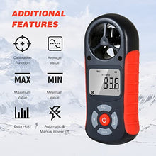 Digital Anemometer Wind Speed Chill Temperature Humidity Heat Index Dew Point Barometric Meter