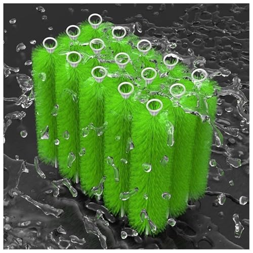 Jendfert 20 30 50 100 Pcs Fish Pond Filter Brushes Set for Koi Pond Fish Tank Aquarium Water Garden Pond Skimmer Filter Cleaning Brush, Stainless Steel Long Cleaning Brush(30pcs,100cm/39in)