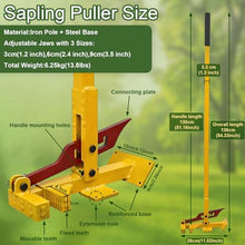 Heavy Duty Small Tree Root Puller Tool, Leverage Sapling Puller Tool for Tree Root - Fully Uproots Woody Stems, Fence Post Puller, Manual Root Remover