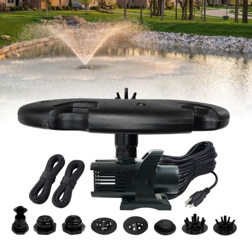 1.5 HP Floating Fountain & Aerator for Ponds and Lakes with 200 ft Cord