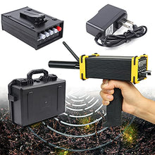 1km Long Range Metal Detector Gold Silver Search Mini GR-100 Black Long Range Detector Series High-Accuracy Detector Waterproof W/Power Adapter Antenna Kit for Gold Copper Gem Diamond Minerals