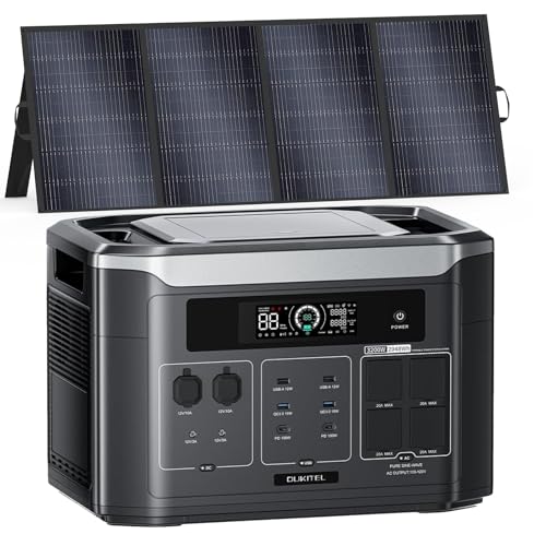 BP3000 3200W Portable Power Station with 400W Solar Panel (Ship Separately)