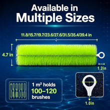 Jendfert 20 30 50 100 Pcs Fish Pond Filter Brushes,Koi Pond Filter,Easy to Use,Lightweight Fish Tank Aquarium Water Garden Pond Skimmer,12 16 20 24 31 39 Inch(100pcs,50cm/20in)