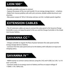 Lion Energy 12V DIY Solar Power Kit with 400W Inverter