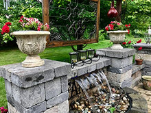 Tomaso 24" ABS Waterfall Cascading Sheer Descent Water Feature Spillway Pool Spa Wall Mount - Tan Plastic (24")