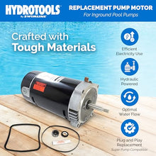 Swimline HYDROTOOLS Replacement Pool Pump Motor for Inground Pumps 1.5 HP Large Pools Compatible with Hayward Super Pump 1.5 Horse Power 75015