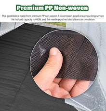 GEGEG Non-Woven Geotextile Fabric for Driveway and Drainage - for Weed Control, Multiple (1.2mx50m/4ftx164ft WxL)