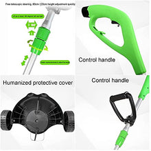 AMYYTL Household Small Multifunctional Lawn Lithium Battery Mower Cutting Diameter Electric Hand Push Lawn Mower