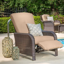 Hanover Strathmere Outdoor Recliner Tan