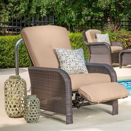 Hanover Strathmere Outdoor Recliner Tan