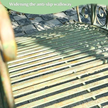 sunbiaouk Metal Garden Bridge, Outdoor Decorative Iron Garden Arch Bridge