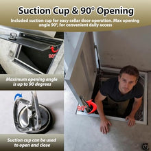 Attic Access Door/Bulkhead Doors, Embedded Cellars Exit Covers for Storage Room/Wine Cellar, Extra Large Storm Shelter Security Exit(W24xL24in(61x61cm))
