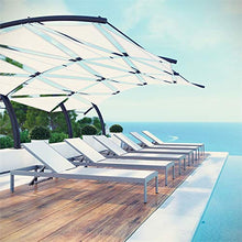 Pemberly Row Modern Aluminum Patio Chaise Lounge Set of 6 White