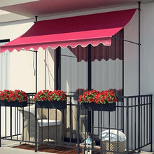 CHENWMZ Adjustable Freestanding Sunshade with Hand Crank for Balcony Patio Pavilion & GardenOutdoor UV Protection Umbrella Awning
