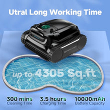 WYBOT M1 Pool Cleaner Robot, App Controlled Robotic Pool Vacuum, 300 Mins Runtime, 6 Path Planning & 7 Working Modes, Dual Filtration System