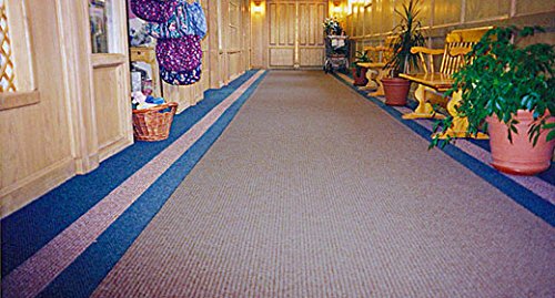 American Floor Mats Super Ribbed Water Diverter Entrance Mat Light Beige 4' x 12'