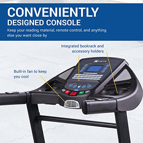 XTERRA Fitness TR300 Folding Treadmill Black