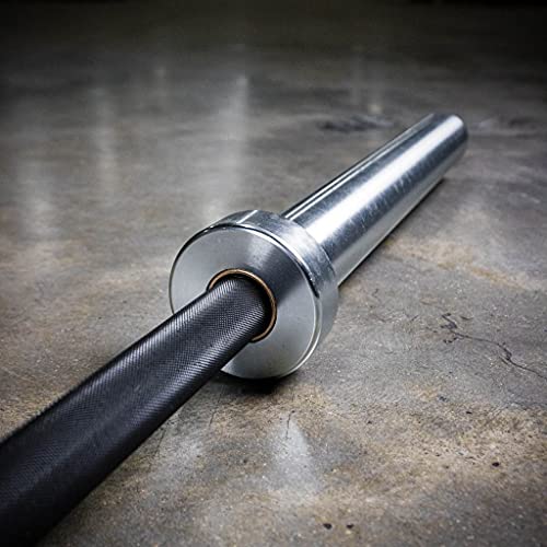 PRx Performance Men's Olympic Elite Barbell, 20kg Weight Lifting Bar, Black Zinc