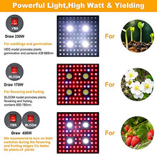 JINHH 2000 Watt LED Grow Light Full Spectrum IR COB Series Plant Grow Lamp with Daisy Chain Veg and Bloom Switch for Hydroponic Greenhouse Indoor Plant Veg and Flower