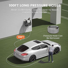 Giraffe Tools Retractable Wall Mounted Pressure Washer Plus with 100FT Hose