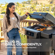 Current® Model G+ Dual Zone Smart Electric Grill, Slate