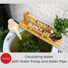 GenSDH Bamboo Water Fountain with Pump, Garden Water Features Decor Kit, Feng Shui Zen Fountains, for Patio Garden Pond Fish Tanks, 70Cm,70cm