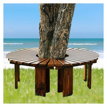 BXKCFYBSQ Outdoor Half Round Bench,Solid Wood ​Slatted Seat Garden,Outdoor Furniture Decoration,Capacity 400KG,Easy to Install,for Backyard Patio(Color1)