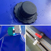 High Capacity Outdoor Water Bladder ,Soft Drought Water Bag Collapsible Water Bladder Tanks Container,RV,Camping Accessories Summer Solar Shower Bag WMEIE ( Color : Blue , Size : 1.5x1.2x0.6m(1000L) )
